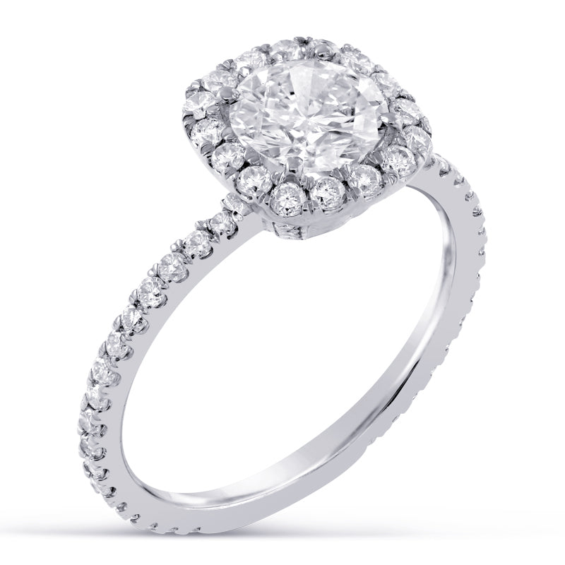 Harry winston sales cushion cut halo