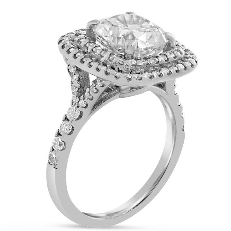 Shop soleste style 2ct double halo diamond engagement ring with