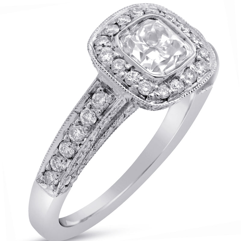 Low profile cushion cut engagement ring new arrivals