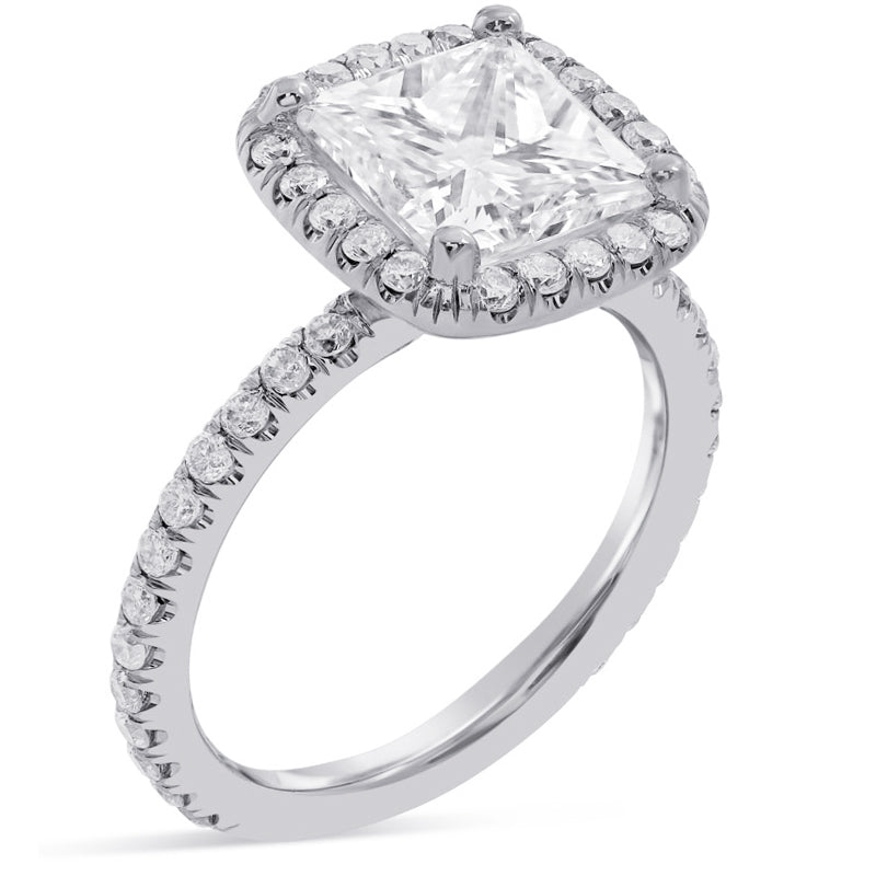 Harry winston princess clearance cut engagement ring