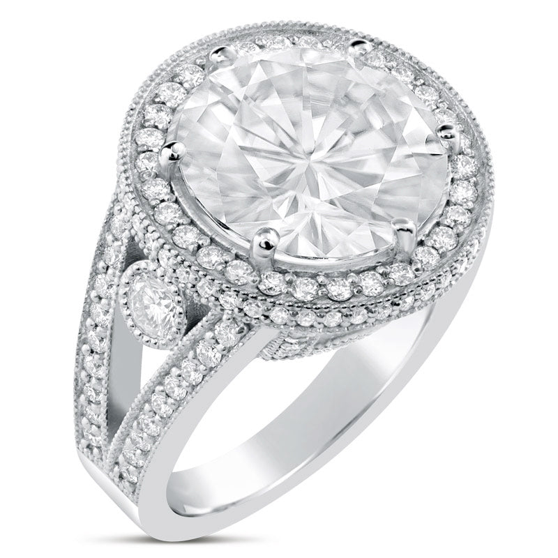 Large moissanite rings top