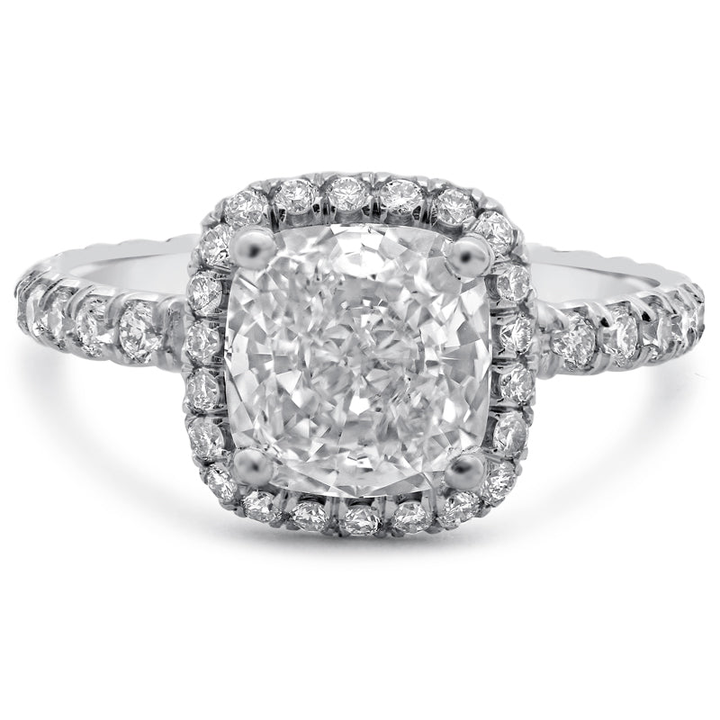 Harry winston cushion cut halo discount