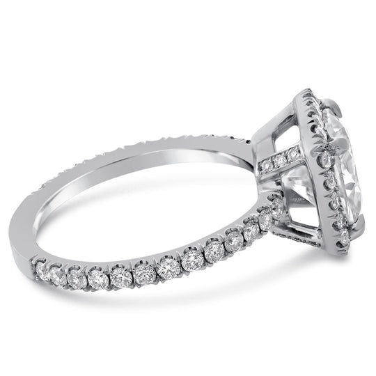 Buy NOW Harry Winston style engagement rings and wedding band moissanites Nina Elle Jewels