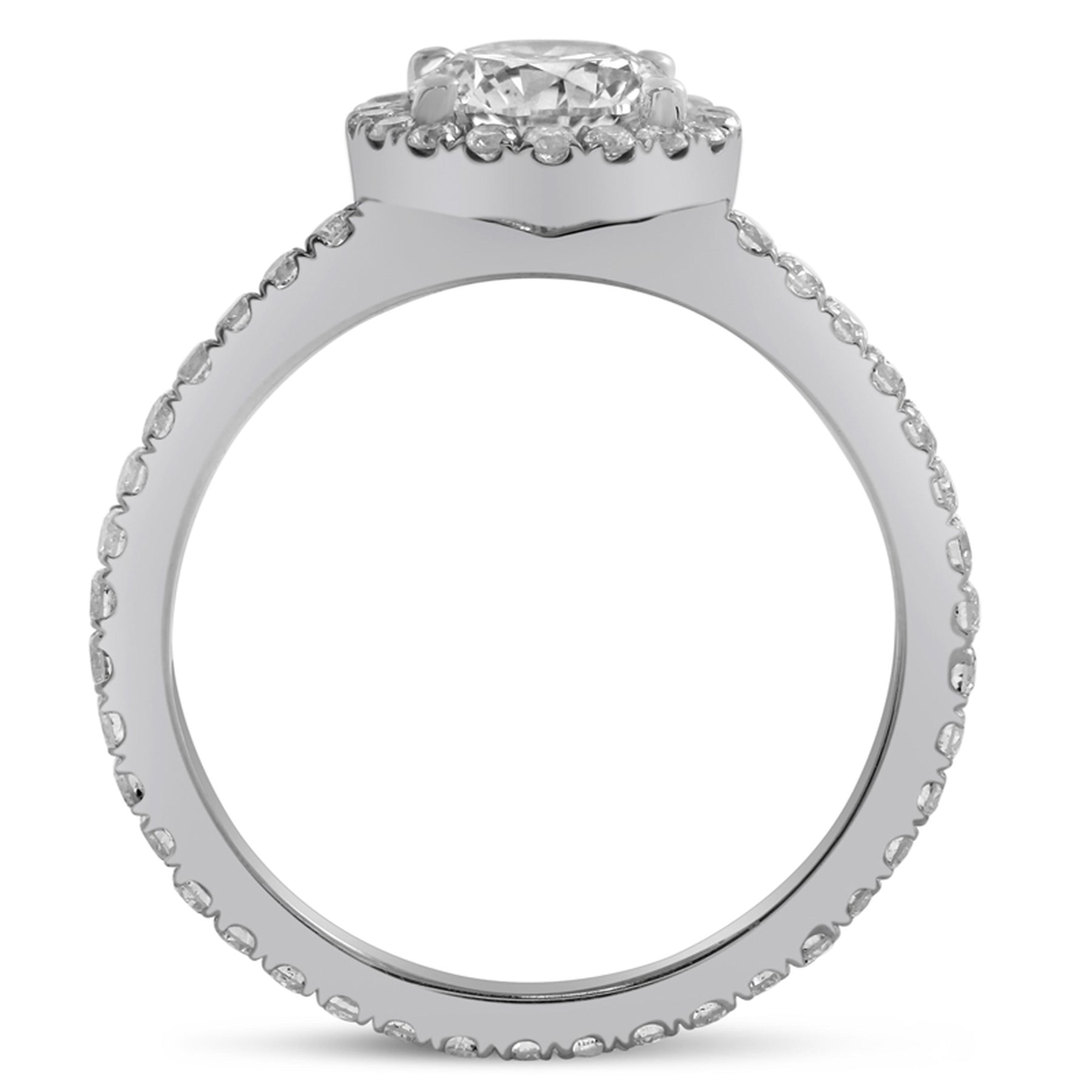 Amazing deals for 1.65ctw round cut low profile diamond ring with ...